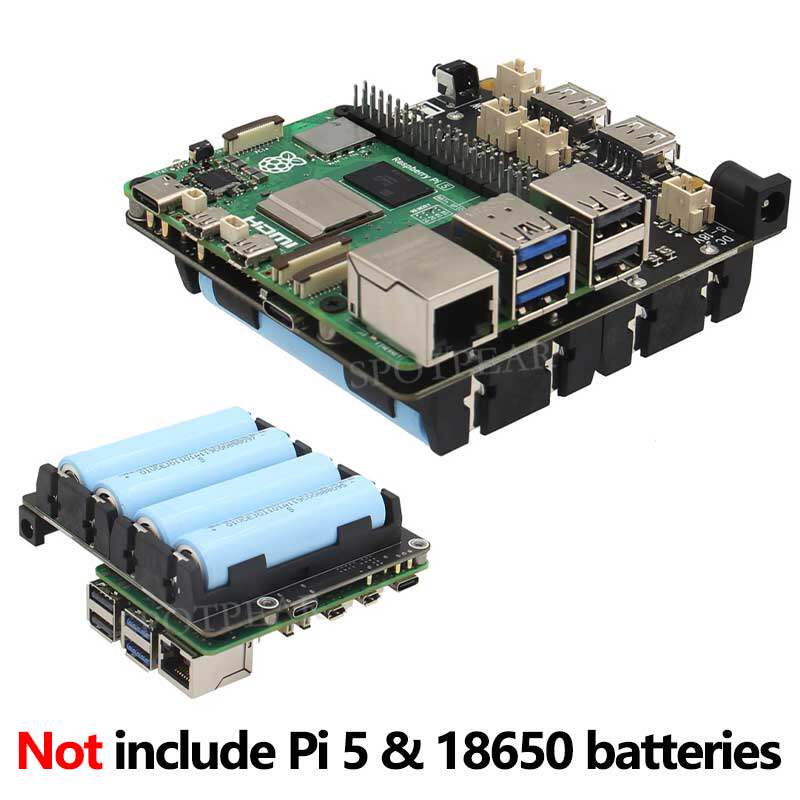 Raspberry Pi Uninterrupted Power Supply Ups 18650 - X1202 Raspberry Pi 5 UPS電源管理拡張ボード、18650無停電電源モジュール