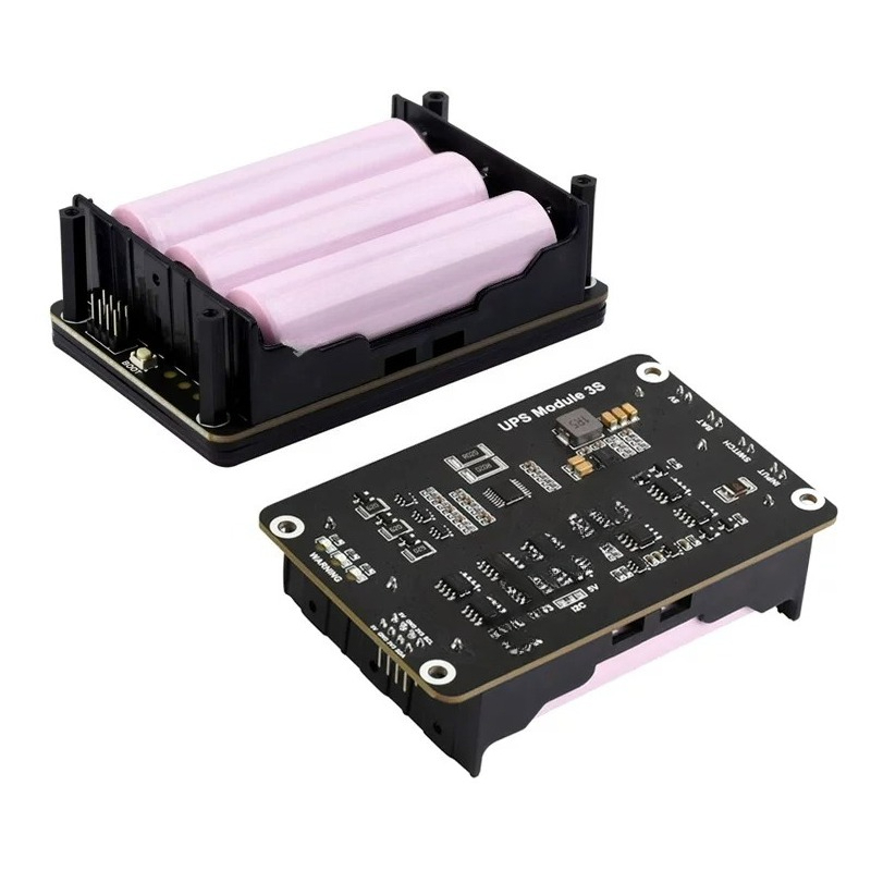 Raspberry Pi Uninterrupted Power Supply Ups 18650 - Raspberry Pi 5シリーズ用、3S出力電源モジュール、3個の18650バッテリー、UPS（無停電電源装置）、Pi4B拡張ボード。