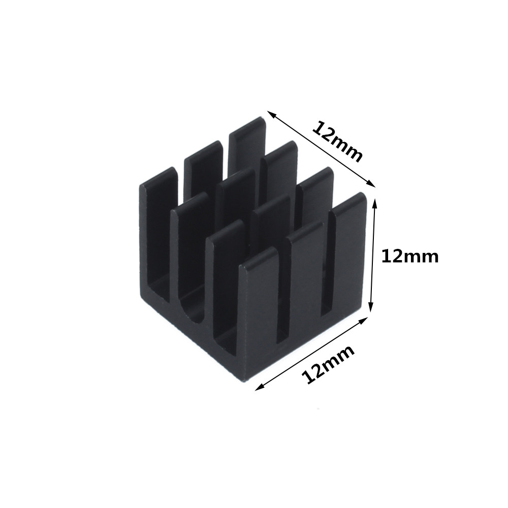 12 × 12 × 12ミリメートル50個アルミニウム製ヒー - Raspberry Pi Water Cooling Kit のレビューと価格